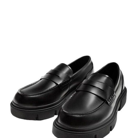 ZARA CHUNKY LOAFERS BLACK SIZE 8 | 2609/120 - Picture 1 of 3